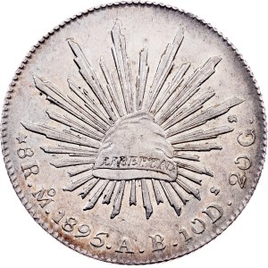 Mexico, 8 Reales 1895, Mo AB, Mexico