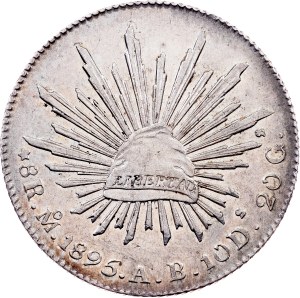 Mexico, 8 Reales 1895, Mo AB, Mexico