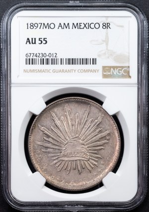 Mexico, 8 Reales 1897, Mo AM, Mexico