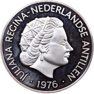 Netherlands Antilles, 25 Gulden 1976, FM, Franklin