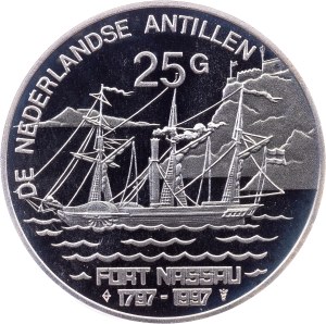Netherlands Antilles, 25 Gulden 1997, Utrecht