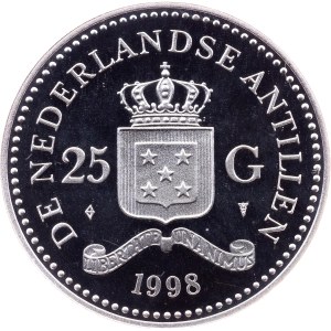 Netherlands Antilles, 25 Gulden 1998, Utrecht