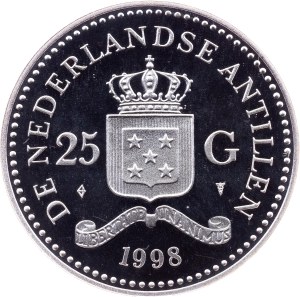 Netherlands Antilles, 25 Gulden 1998, Utrecht