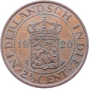 Netherlands East Indies, 2 1/2 Centss 1920, Utrecht