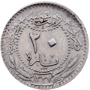Ottoman Empire, 20 Para AH 1327//6 (1914), Constantinople