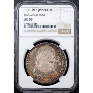 Peru, 8 Reales 1811, LIMA JP, Lima