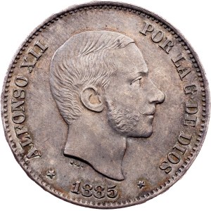 Philippines, 50 Centavos 1885, Manila