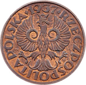 Poland, 2 Grosze 1937, Warsaw