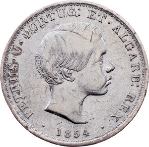 Portugal, 500 Reis 1854, Lisbon