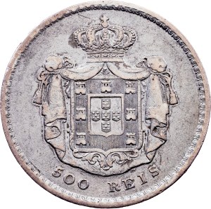 Portugal, 500 Reis 1854, Lisbon