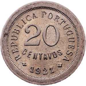 Portugal, 20 Centavos 1921, Lisbon