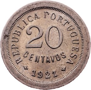 Portugal, 20 Centavos 1921, Lisbon