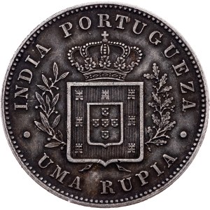 Portuguese India, 1 Rupia 1881, Calcutta