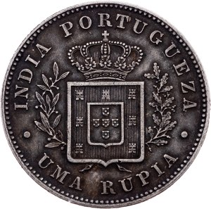 Portuguese India, 1 Rupia 1881, Calcutta