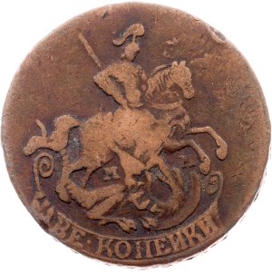 Russia, 2 Kopecks 1766, MM, Krasnyi (Moscow)