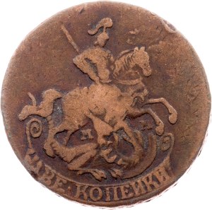 Russia, 2 Kopecks 1766, MM, Krasnyi (Moscow)