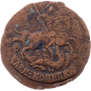 Russia, 2 Kopecks 1776, EM, Ekaterinburg