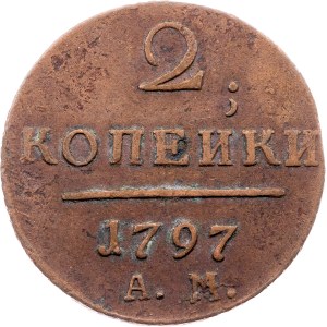 Russia, 2 Kopecks 1797, AM, Anninsky