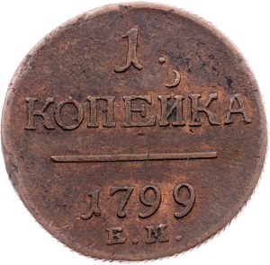Russia, 1 Kopeck 1799, EM, Ekaterinburg