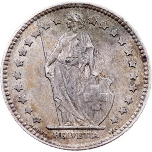 Switzerland, 1 Franc 1876, B, Bern