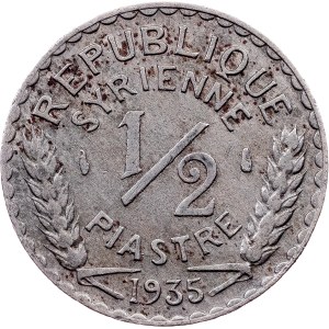 Syria, 1/2 Piastre 1935, Paris