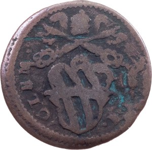 Papal States, 1 Quattrino ND (1730-1740), Gubbio