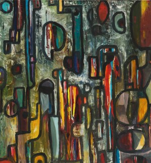 Stanislaw Mlodożeniec (b. 1953 Warsaw), Vertical Composition, 2012