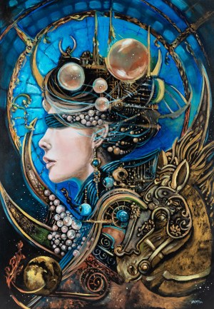 Żaneta Chłostowska-Szwaczka (b. 1983 Zielona Góra), Construction of the cosmos, 2024