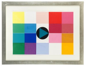 Tadeusz Gronowski (1894 Warsaw - 1990 there), Geometric composition, 1970s.