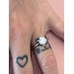 0.5 CT F/VS1 GOLD SOLITAIRE RING - TF LAB5