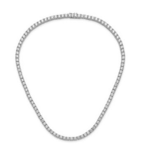 22.09 GRAMS LAB GROWN DIAMOND TENNIS TYPE GOLD NECKLACE - 212/W CLASSIC