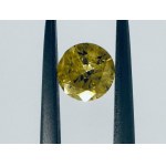 NATÜRLICHER GESCHLIFFENER DIAMANT 0,4 FANCY DEEP YELLOW* - I1* - LASERGRAVIERTE BERICHTSNUMMER - C30610 - 5