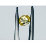 NATÜRLICHER GESCHLIFFENER DIAMANT 0,4 FANCY DEEP YELLOW* - I1* - LASERGRAVIERTE BERICHTSNUMMER - C30610 - 5