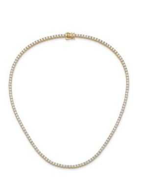 22.09 GRAMS LAB GROWN DIAMOND TENNIS-TYPE GOLD NECKLACE - 212/Y CLASSIC