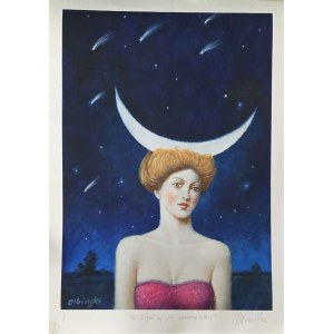 Rafał Olbiński (b. 1943), The Night of the Shooting Stars