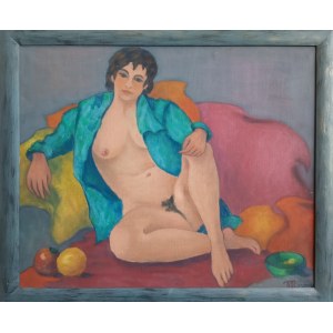 Josette Moreau-Desprès (1925-2003), Nude with fruit