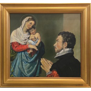 Giovanni Battista Moroni (according to), Nobleman Adoring the Madonna