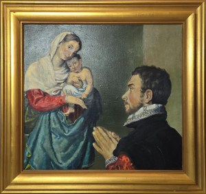 Giovanni Battista Moroni (według), Szlachcic adorujący Madonnę