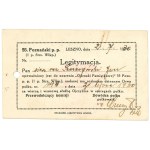 II RP, Legitimation of badge of 55 Poznan Infantry Regiment - signature of Czurylla