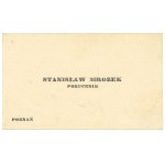 II RP, Business card Lieutenant Stanislaw Mrozek - commander of Lviv ZWZ-AK