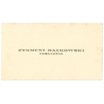 II RP, Business card Lieutenant Zygmunt Balkowski - 6th Highland Rifle Regiment