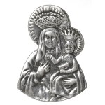 Poland, Guttergraph overlay Mother of God of Czestochowa - silver