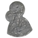 Poland, Guttergraph overlay Mother of God of Czestochowa - silver