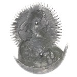 Poland, Gutter-piece overlay of Our Lady of Ostra Brama - silver