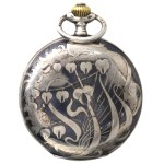 Europe, pocket watch - niello