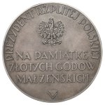 Second Polish Republic, Mościcki Medal in memory of the golden wedding anniversary - silver