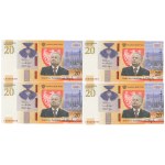 20 Gold 2021 - Lech Kaczynski - set of 4 copies.