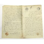 Poland, Notarial document Hrubieszów 1854