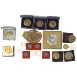 Set of coins and medals