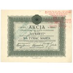 II RP, Akwawit Joint Stock Society, Stock for 1,000 marks 1st issue